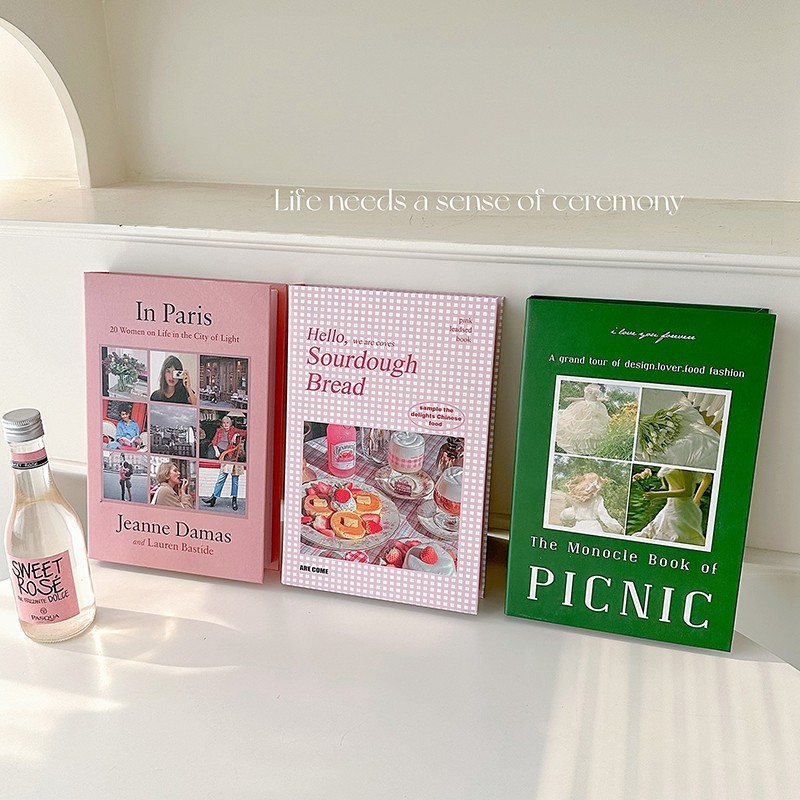 Ins หนังสือจําลอง โมเดิร์น มินิมอล ปลอม ตู้หนังสือ ตกแต่ง หนังสือ อุปกรณ์ประกอบฉากถ่ายภาพ ตกแต่งบ้าน
