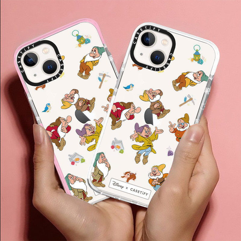 Casetify X Seven Dwarfs Medley เคสโทรศัพท์มือถือ TPU นิ่ม แบบใส กันกระแทก สําหรับ iPhone 15 14 13 12 11 Pro MAX IX XS MAX XR 6 6s 7 8 Plus