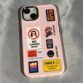 ใหม ่ อินเทรนด ์ Mario ป ้ ายรูปแบบโทรศัพท ์ สําหรับIPhone 15 13 14 12 11 X XR Xs Max 14pro Se2020 7/8 Plusซิลิโคนกันกระแทกขอบสี ่ เหลี ่ ยมกรอบกรณี
