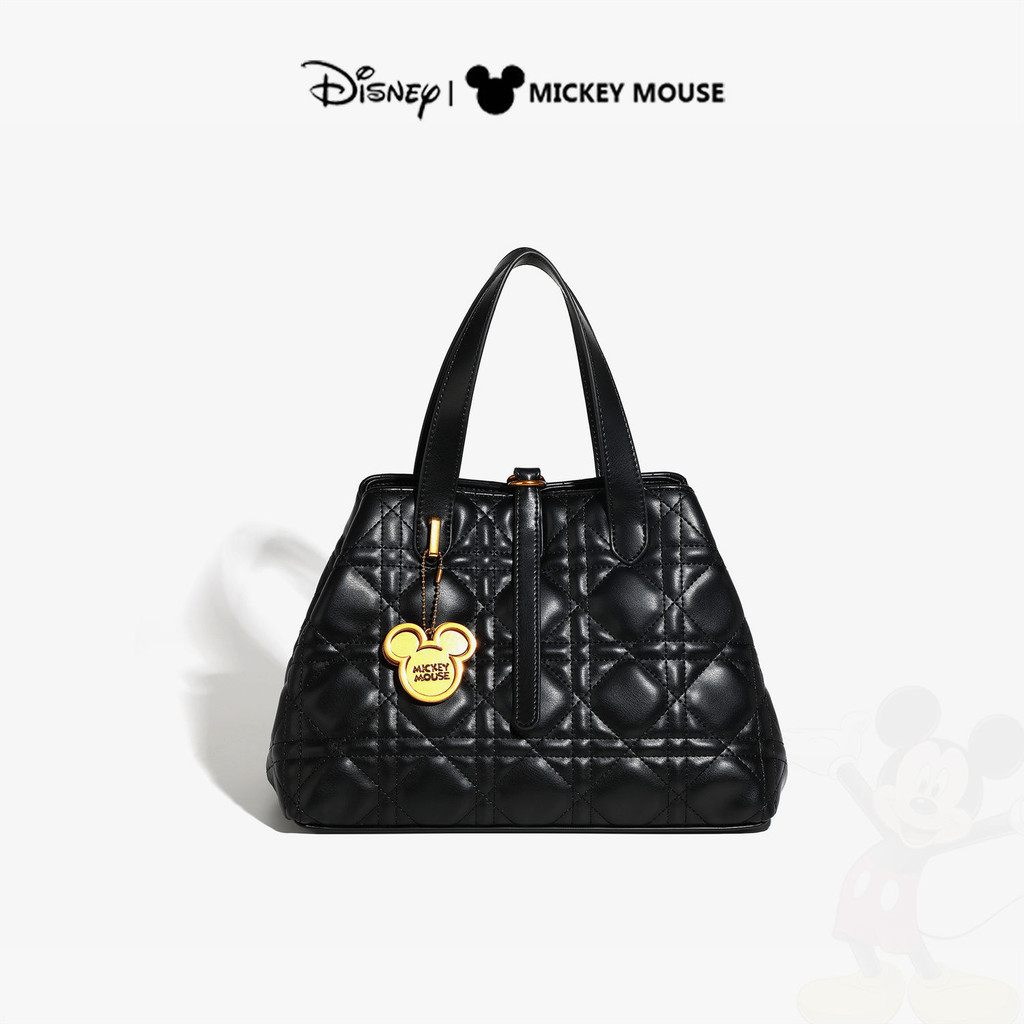 Disney Diamond Quilted Luxury Tote Bag for Women-2024 New Crossbody Bag ความจุขนาดใหญ่สําหรับกิจกรรมกลางแจ้ง