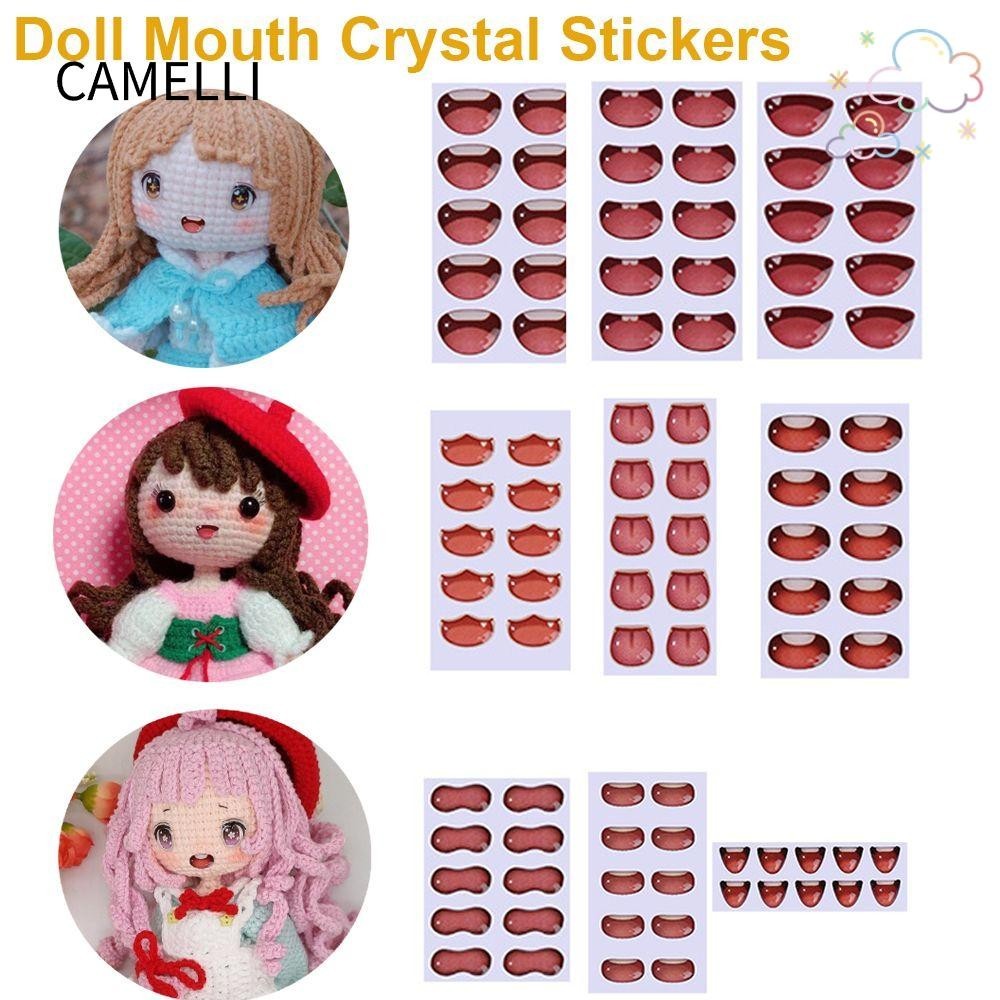 Camelli สติกเกอร์ ลายการ์ตูนปากน่ารัก สําหรับติดตกแต่ง
