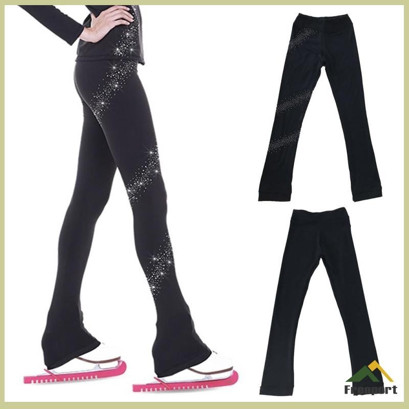 [Szgqmyyx1 ] Performance Figure Skating Long Compression Ice Skating Leggings for Girls Women Ladies Traing Practice
