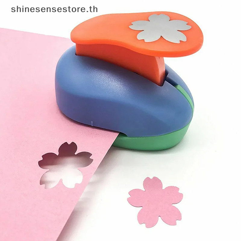 Shine ขนาดใหญ่สมุดภาพ Punches สี DIY Sharper ลายนูน Punches Handmade เครื่องตัดการ์ดหัตถกรรมดอกไม้กระดาษ Punches Maker TH