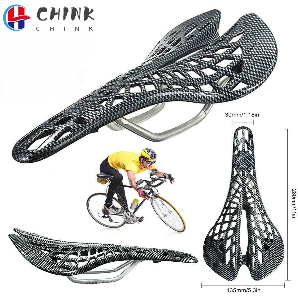 Chink เบาะจักรยานคาร ์ บอนไฟเบอร ์ Mountain Road Spider Ergonomic Bike Front Seat