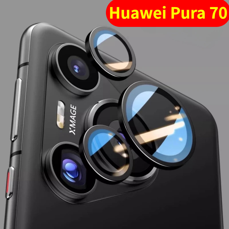 เลนส์กล้องแหวนป้องกันสําหรับ Huawei pura 70 pro plus 5G 2024 เลนส์โลหะกรณีป้องกันกระจกนิรภัยสําหรับ pura70pro pura70proplus 70pro 70proplus 70pro + ฝาครอบเลนส์