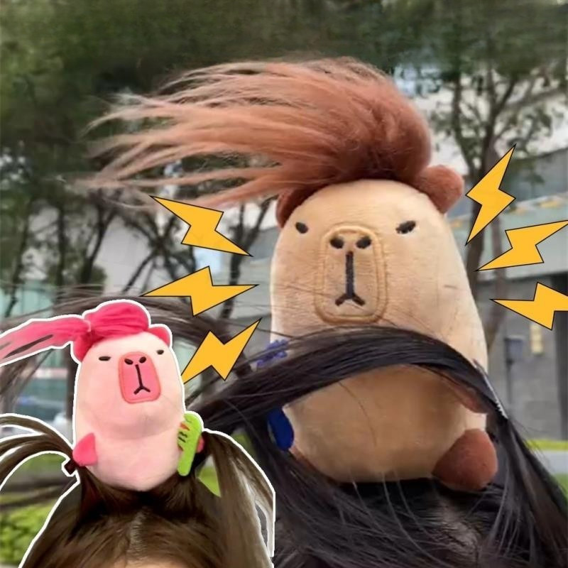 ตลก Capybara แถบคาดศีรษะการ ์ ตูนผม Hoop ฤดูร ้ อนผู ้ หญิงน ่ ารัก Face Wash แถบคาดศีรษะตลกตุ ๊ กตาผมอุปกรณ ์ เสริมผม