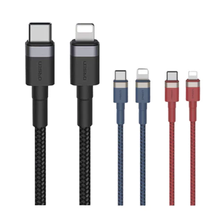 [ส่งไว] Orsen by Eloop S51/S53 สายชาร์จเร็ว 3A USB Type C to L 27W USB Type C to C สายถักยาว 1 เมตร Data Cable