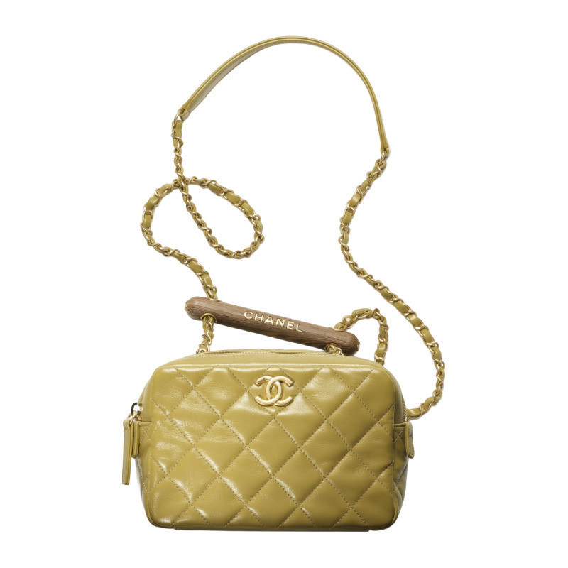 Chanel/Chanel 2023 New Womens Lambskin Mini Bowling Bag Single Shoulder Crossbody
