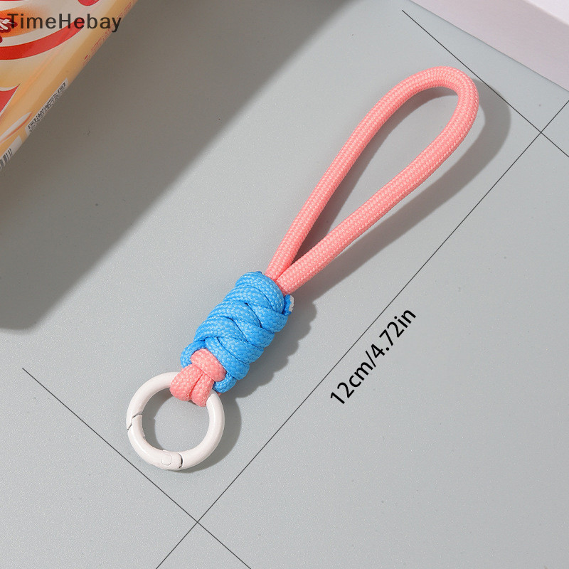 Timehebay Paracord Braided ทอพวงกุญแจ Lanyard Buckle Emergency Survival Bagpack Key แหวนสายรัดข ้ อมือรถ Trinket Key ผู ้ ถือ EN