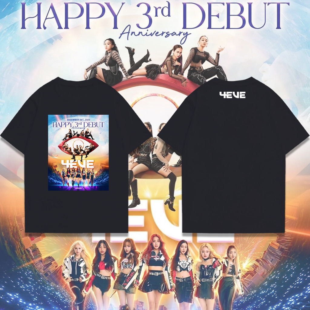 💖 4eve เสื้อยืดคอกลมแขนสั้นพิมพ์ลาย  LIVE AT IMPACT ARENA S-5XL