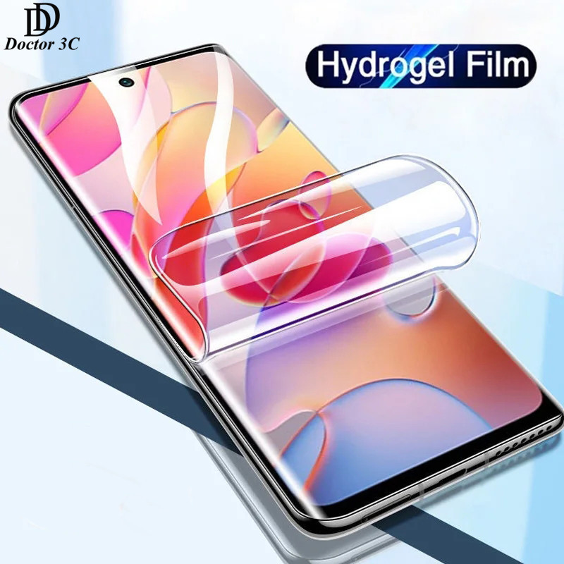 ฟิล์มกันรอยหน้าจอไฮโดรเจลแบบเต็มหน้าจอสําหรับ Tecno Camon 30 30s 20 20s 19 18 17 16 15 12 Pova 6 5 P