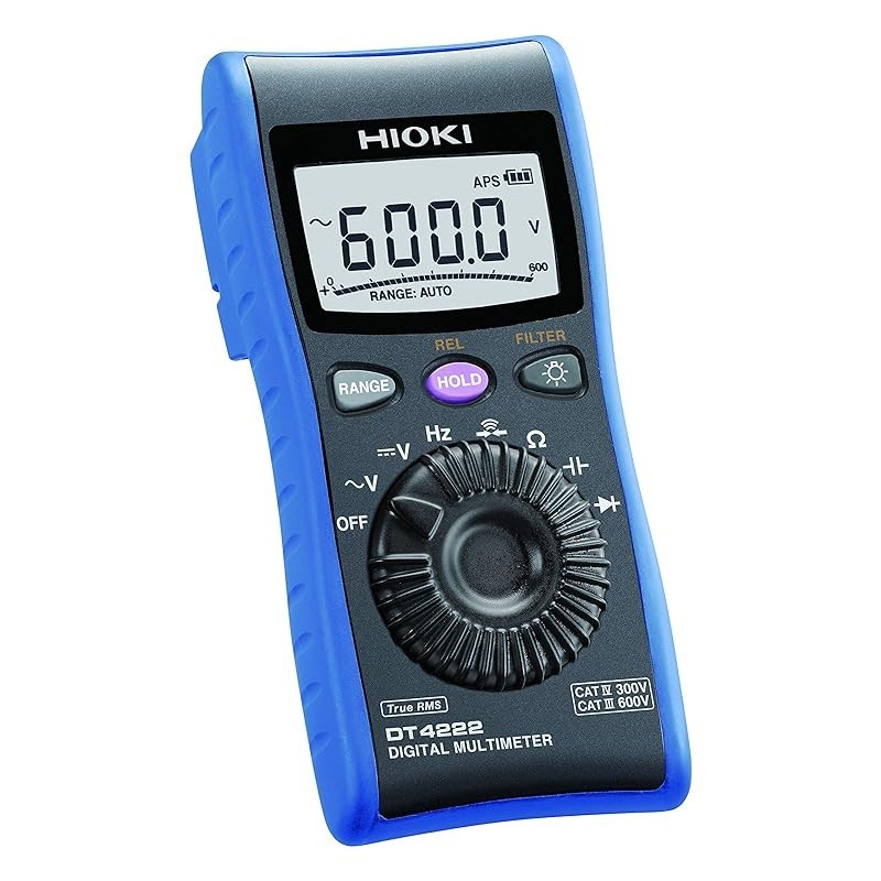 HIOKI DT4222 Slim Digital Multimeter (DMM) Tester — Made in Japan p7x