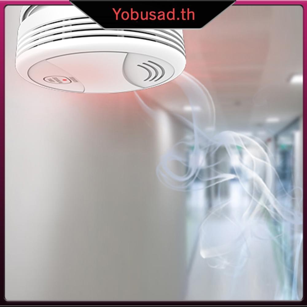 [Yobusad.th ] Tuya WiFi Fire Smoke Alarm Detector ความไวสูงเครื ่ องตรวจจับควัน Sensor Alarm