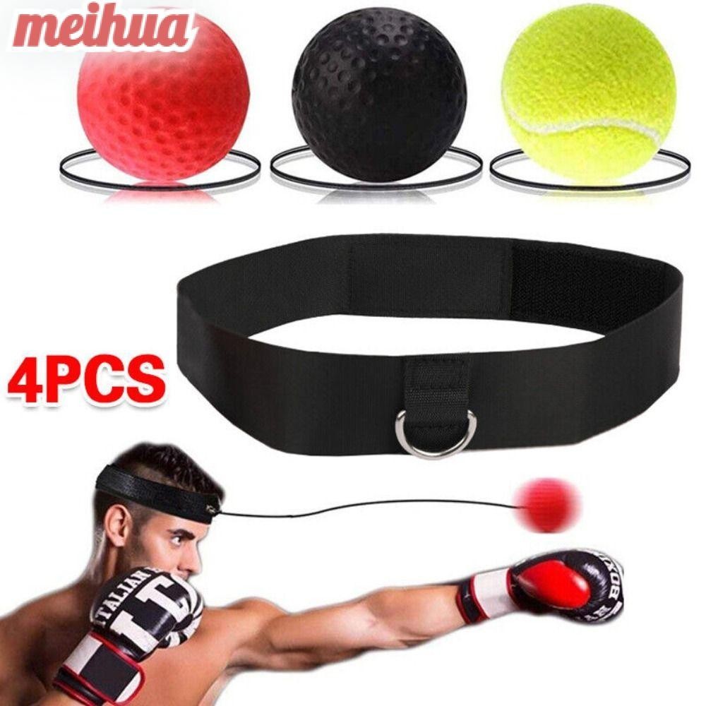 Meihua Fight Ball, หัวติดตั ้ งความเร ็ วการฝึกอบรมมวยหัว Band, Decompression Punch การออกกําลังกาย PU 3 ลูก Speedball