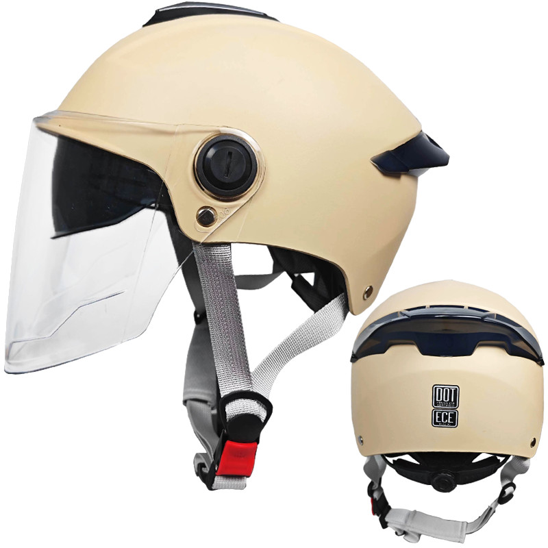 หมวกกันน ็ อค Racer หมวกกันน ็ อคครึ ่ งหน ้ ารถจักรยานยนต ์ หมวกกันน ็ อคคลาสสิกสําหรับผู ้ หญิงหมวกกันน ็ อคครึ ่ งหมวกกันน ็ อค Retro Classic หมวกกันน ็ อคครึ ่ งหน ้ า - รูปที่ 7