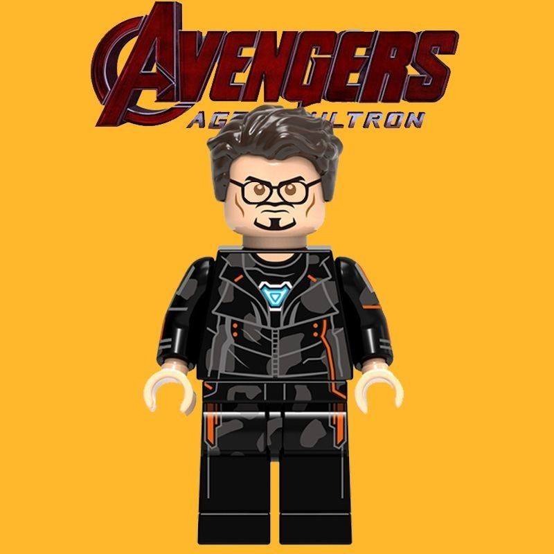 ใช ้ งานร ่ วมกับ Lego Avengers 3 Iron Man Tony Stark Infinity War Minifigure ประกอบอาคารบล ็ อกของเล ่ น QXKS