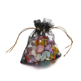 St.Kunkka Organza Drawstring ถุงของขวัญ 10/50 ชิ้น 9x12 ซม.กระเป๋าเครื่องประดับงานแต่งงาน Candy Favor