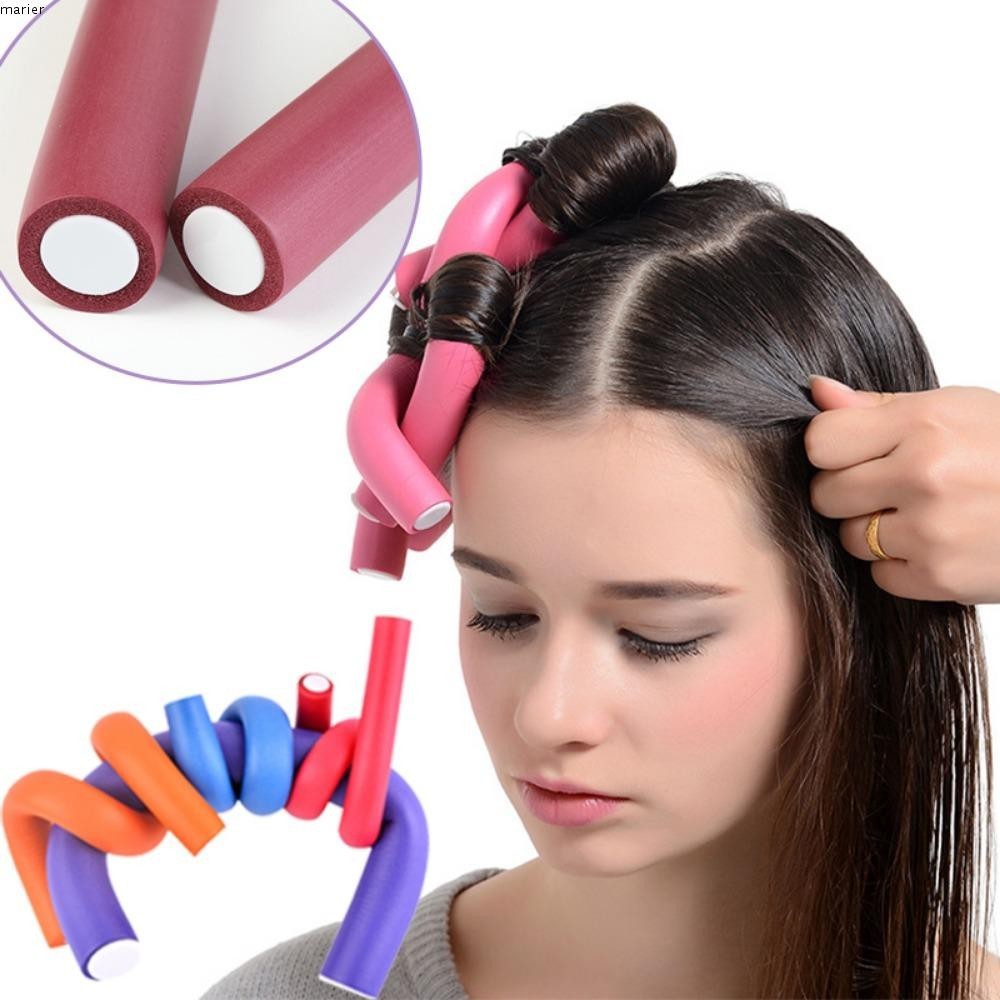 Marier 6 pcs/Lot Hair Curler Roller Hairdressing Foam Twist Curls เครื ่ องมือ