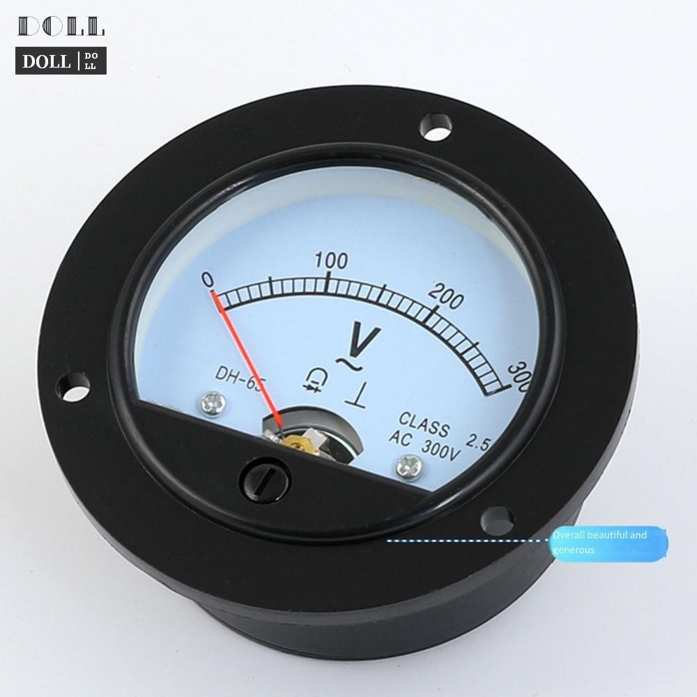 -New In May-DH-65 Pointer Type AC Ammeter Analog Ammeter Round Panel Meter Voltage Meter[Overseas Products]