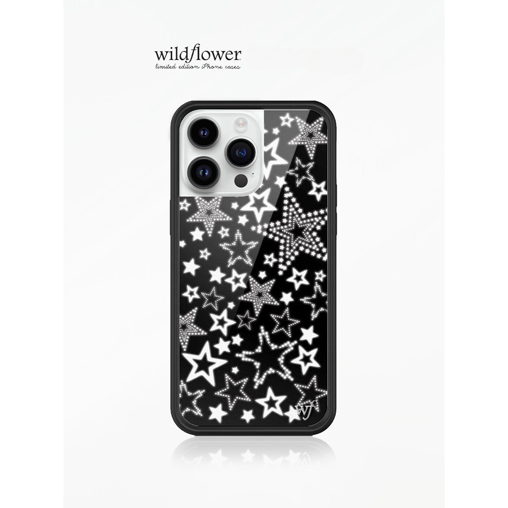 ดอกไม้ป่า Star สาวเคสโทรศัพท์สําหรับ iPhone 16 15 14 13 12 Pro Max Hard WF ปลอกซิลิโคน Anti-Falling กันกระแทกปกหลังสําหรับ iPhone 14 15 16 Plus