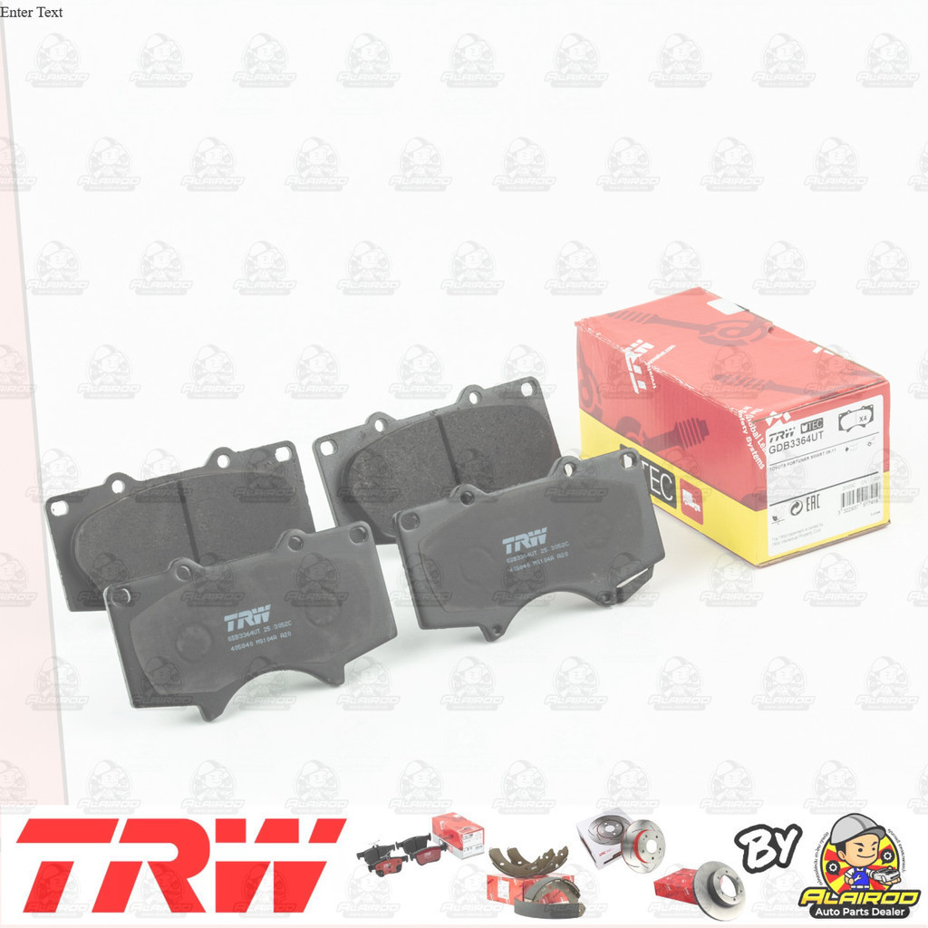 TRW UTEC ผ้าเบรคหน้า Toyota Hilux VIGO ปี 2008-2011 4WD GDB 3364 UT