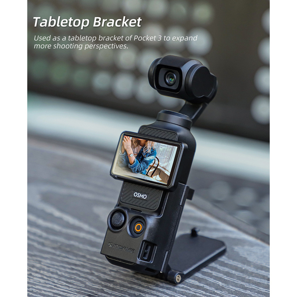 Magnetic Mount สําหรับ DJI Osmo Pocket 3 ฐานวงเล็บปรับได้ Vlog การถ่ายภาพกลางแจ้ง/โต๊ะสําหรับ DJI Pocket 3 อุปกรณ์เสริมสําหรับกล้อง