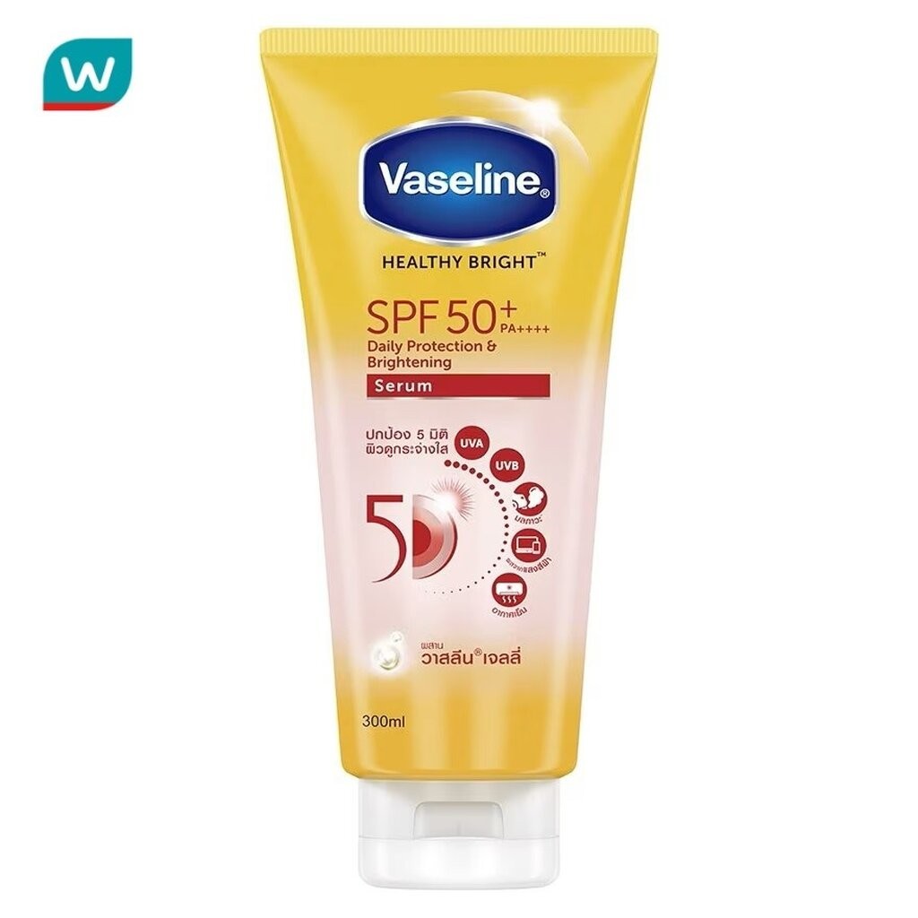 Vaseline วาสลีน เฮลธี้ ไบร์ท เดลี่ โพรเทคชั่น แอนด์ ไบร์ทเทนนิ่ง เซรั่ม SPF50+ PA++++ 300 มล.