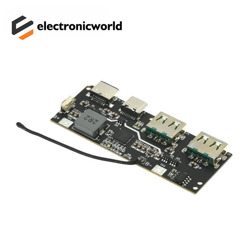 22.5w Quick Charging โมดูลมือถือ QC4.0 PD3.0 5 พอร์ต Dual USB Mobile Power Bank แผงวงจรป้องกัน Diy เมนบอร์ด