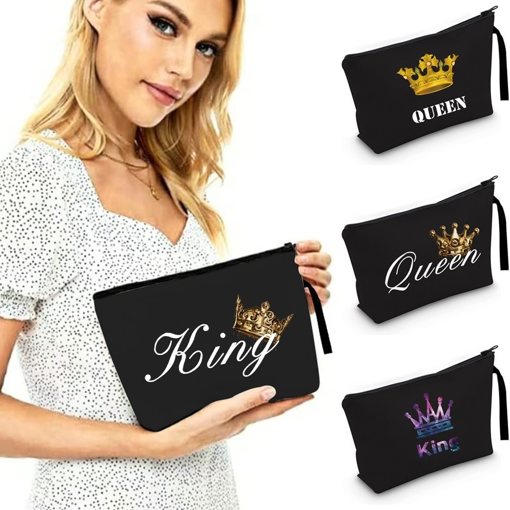 Multifunctional Makeup Bags for Women Travel Bag King Series Cosmetics Storage Bag Zipper for Coins 