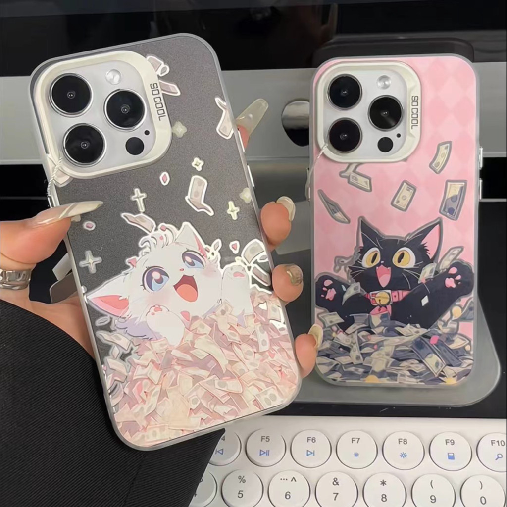 ❤️จัดส่งทันที❤️เคสไอโฟน11 12 13 14 15 16 Pro Max กันกระแทก Lucky Cat Couple Case For iPhone 11,12,13,14,16PM,15PM,14PM