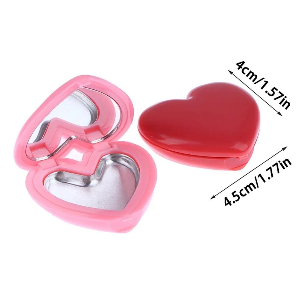 Zooming อายแชโดว์เปล่า 1 ชิ้น, รีฟิลด้วยกล่องลิปสติก Mirror Rouge, คุณภาพ Love Heart Shape พกพาสะดวกแบบรีฟิลแต่งหน้า Travel Dispenser