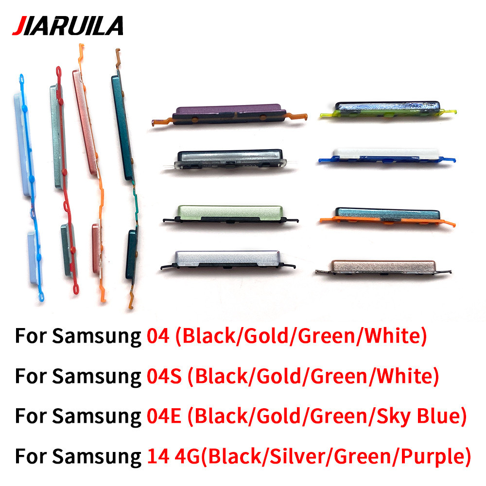 ต้นฉบับใหม่สําหรับ Samsung Galaxy A04 A04E A04S A14 ปริมาณไฟปุ่มด้านข้างปุ่มพลาสติกภายนอก