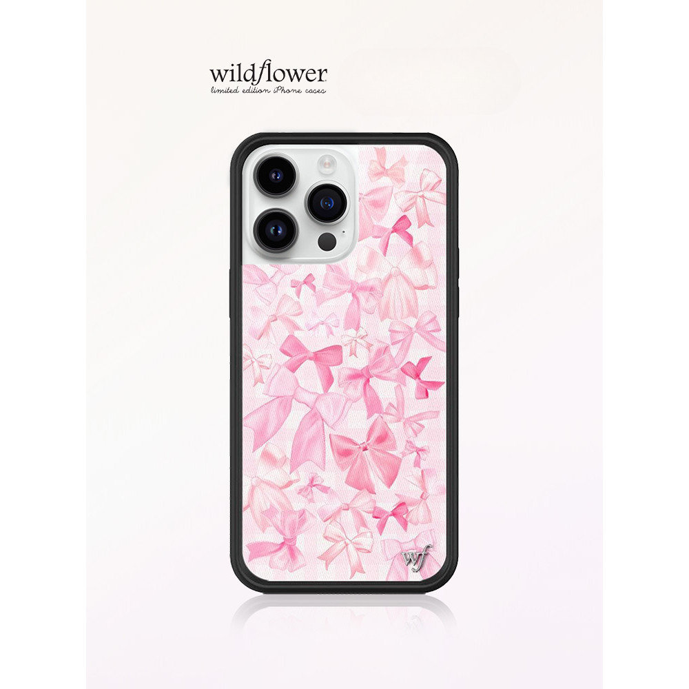 ดอกไม้ป่าโบว์beauเคสโทรศัพท์สําหรับiphone 16 15 14 13 12 Pro Max Hard WFปลอกซิลิโคนAnti-FallingกันกระแทกปกหลังสําหรับiPhone 14 15 16 Plus