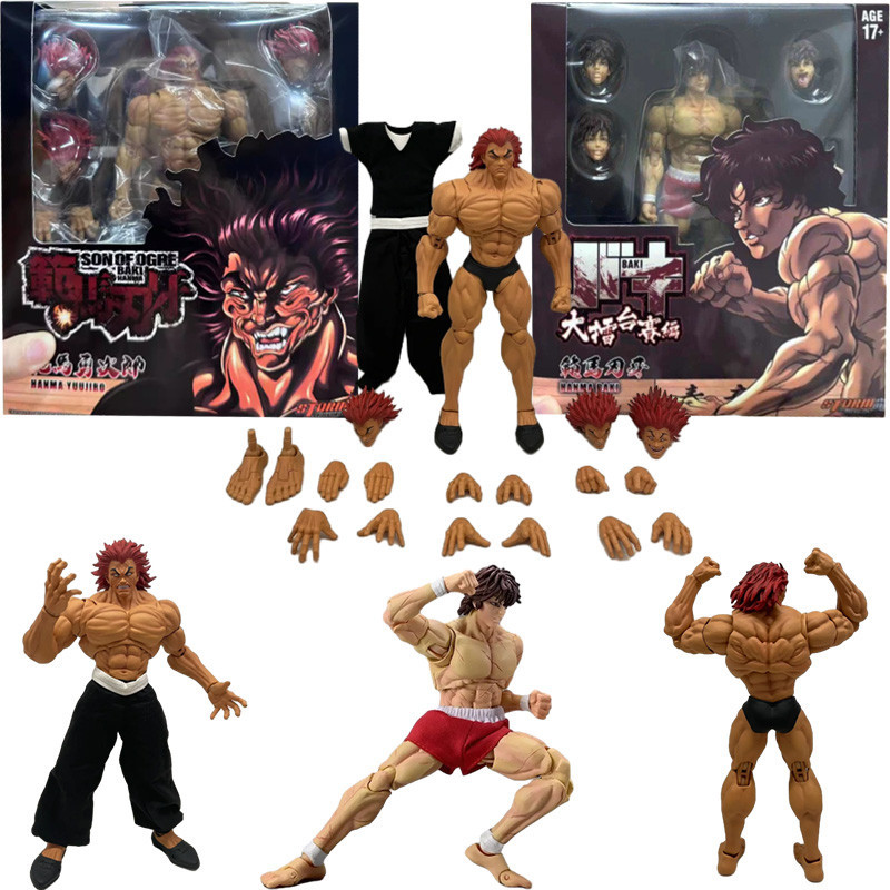 St 1/12 Action Figure Storm ของเล่น Yujiro Hanma Baki Hanma ตุ๊กตาอะนิเมะ Articulado รุ่นของสะสมของเล่น