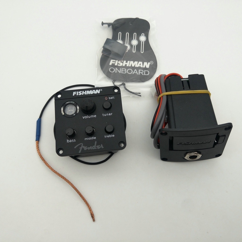 ใหม ่ Fishman ISYS 301 Fender รุ ่ นกีตาร ์ pickups อุปกรณ ์ เสริมกีตาร ์ Preamp EQ จูนเนอร ์