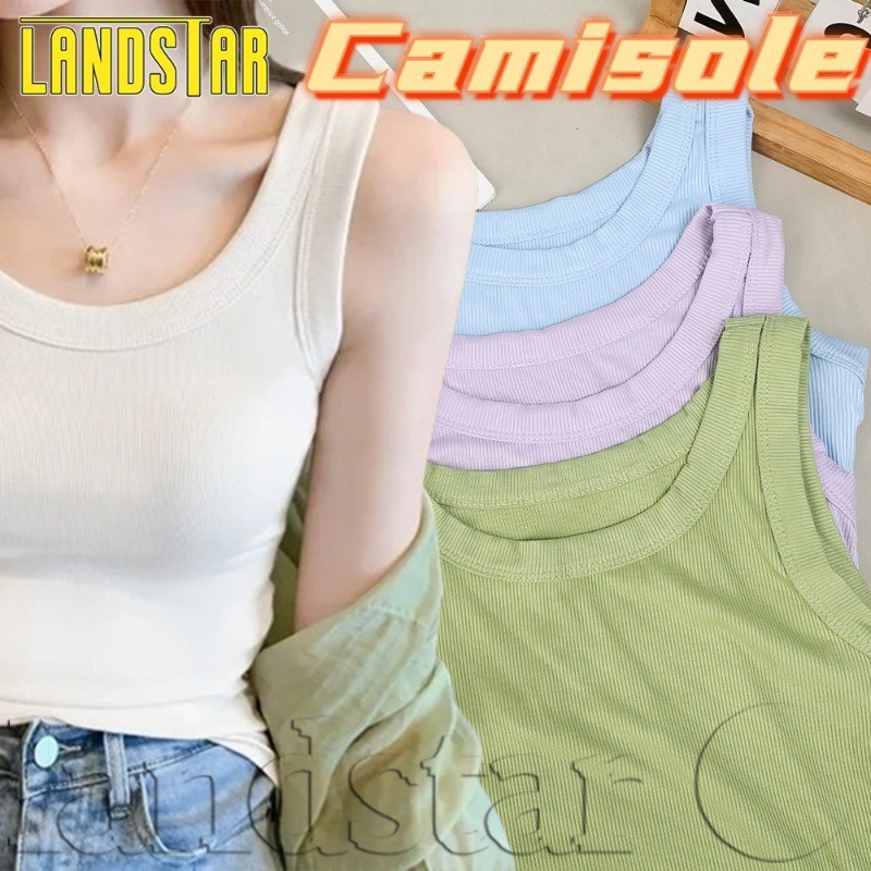เสื้อสายเดี่ยวคอยู-เสื้อกล้ามสีทึบ-ระบายอากาศนุ่มยืดหยุ่น-เสื้อกั๊กแขนกุดฤดูร้อน-สไตล์เกาหลีลําลองอเนกประสงค์-สําหรับสาวเผ็ดผู้ห