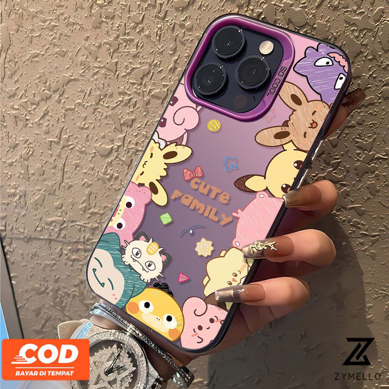 กรณีoppo A3X A3 PRO A80 A60 A98 A78 A79 A57 A77S A17 A17K A16 A93 A94 Realme C55 C53 C35 Realme C51 Realme 10 พรีเมี่ยมหรูหราPikachuกันกระแทกTPUเคสโทรศัพท์