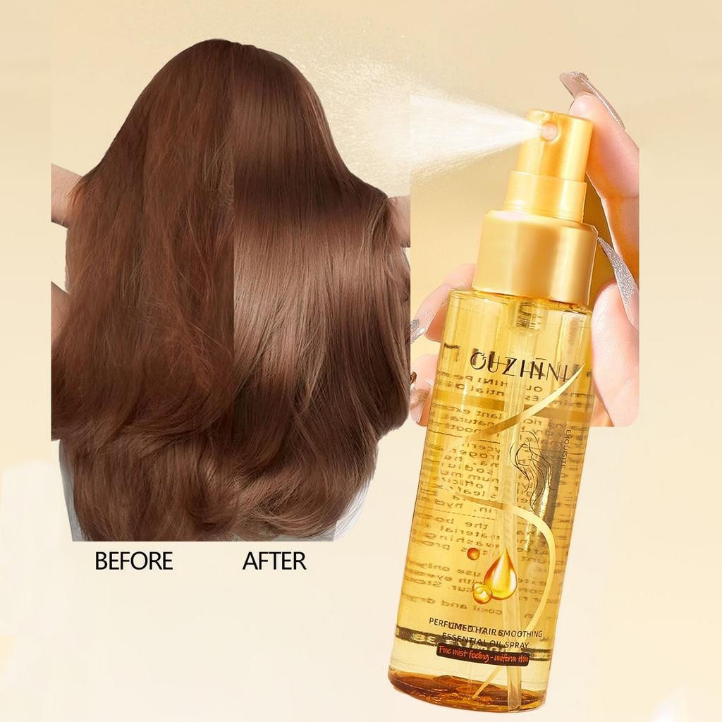 Hair Care Essential Oil Soothing Moisturizing Spray ปรับปรุง Frizz Moisturizing Nourishing Hair No Wash Anti-static