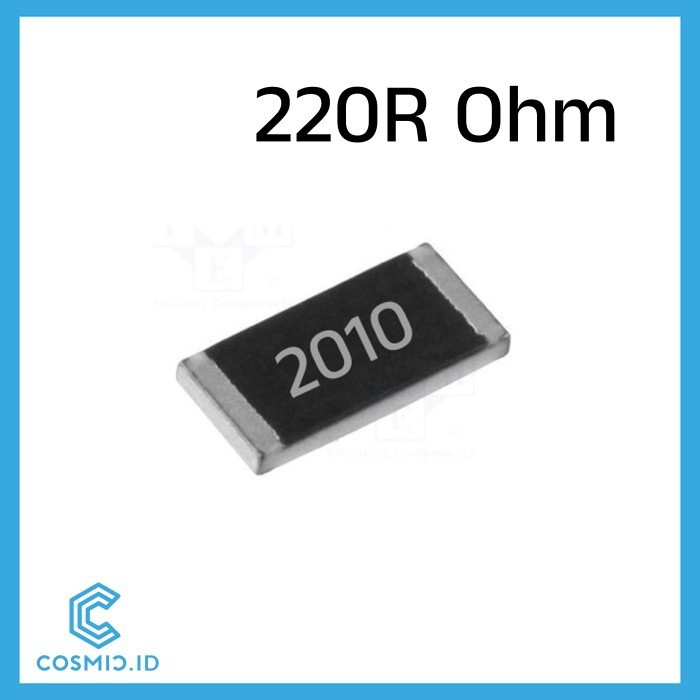 ตัวต้านทาน 220 โอห์ม 220Ohm 220R 2010 SMD SMT SMD2010