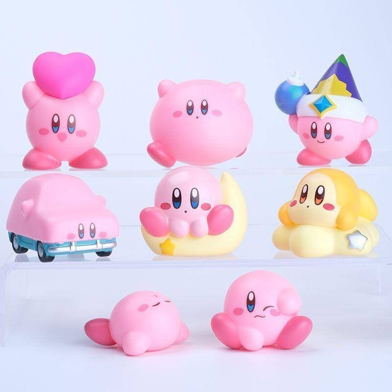 [คลังสินค้าพร้อม] ของเล่นอาหาร Bandai Star Kirby Kirby and Friends 3 Vadordi เครื่องประดับรถยนต์รูปเ