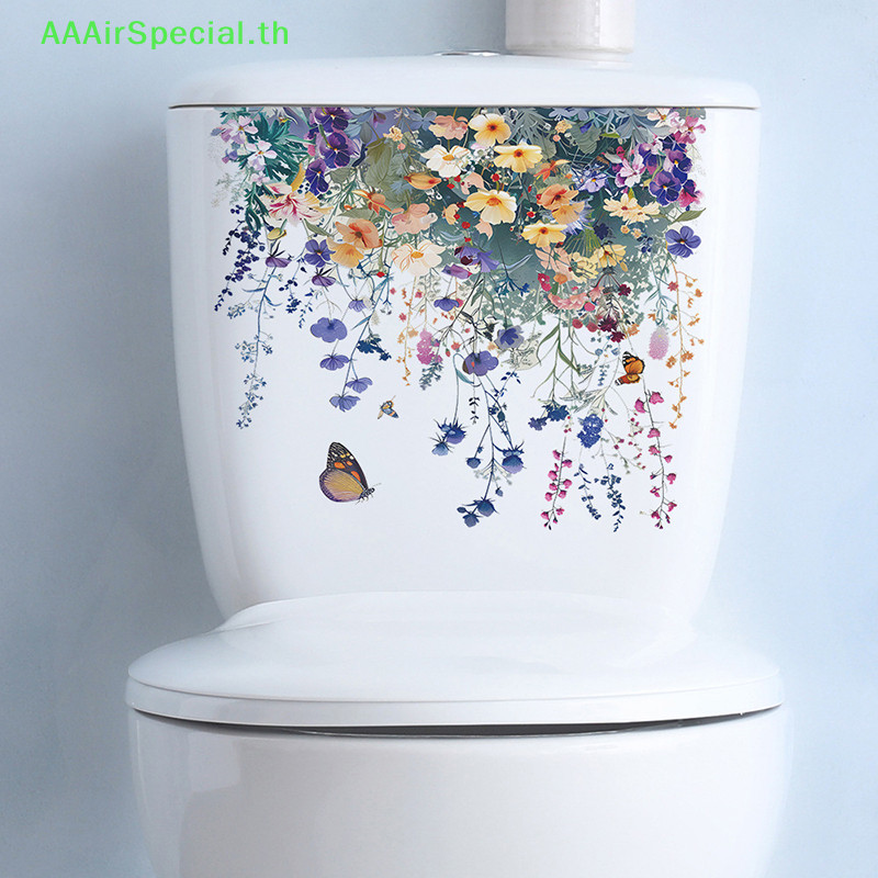 Aaairspecial ต่างๆพืชสีเขียวดอกไม้สติ๊กเกอร์ติดผนังห้องน้ําห้องน้ําDecalsห้องนั่งเล่นตู้ตกแต่งบ้านSelfกาวภาพจิตรกรรมฝาผนังTH
