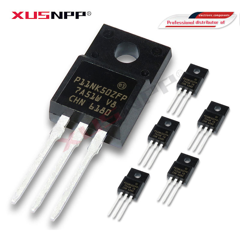 10PCS STP11NK50ZFP TO-220F P11NK50ZFP TO220F STP11NK50 TO STP-22011NK50Z 11NK50 ส่วนประกอบอิเล็กทรอน