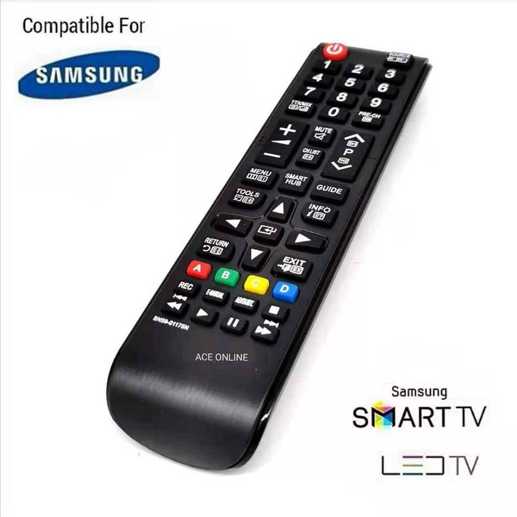 Samsung LCD / LED / SMART TV รีโมทคอนโทรล BN59-01175N ใช้งานร่วมกับ BN59-01303A,BN59-01224B,BN-02769