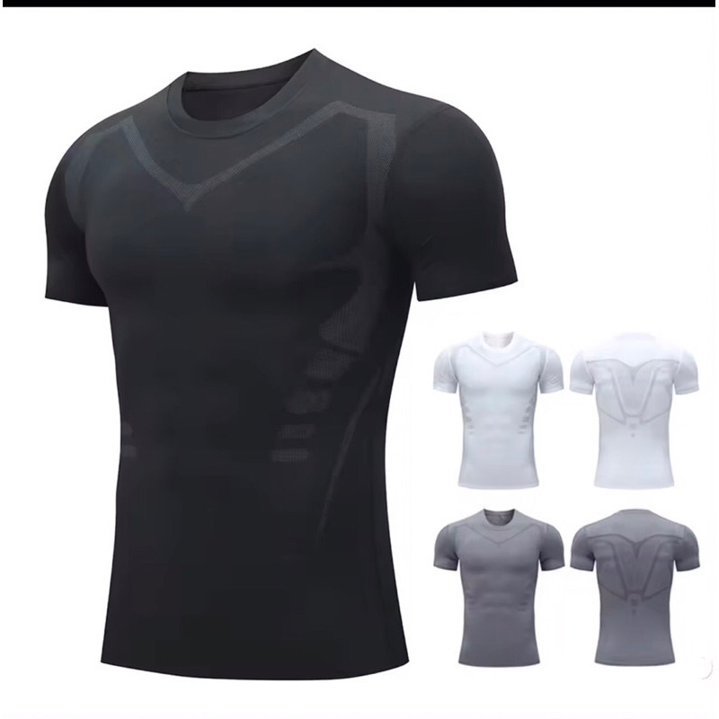 เสื้อรัดกล้ามเนื้อแขนกุด กระชับกล้ามเนื้อ  เสื้อออกกำลังกาย ผ้าdryfit  (พร้อมส่งใน กทม) - รูปที่ 5