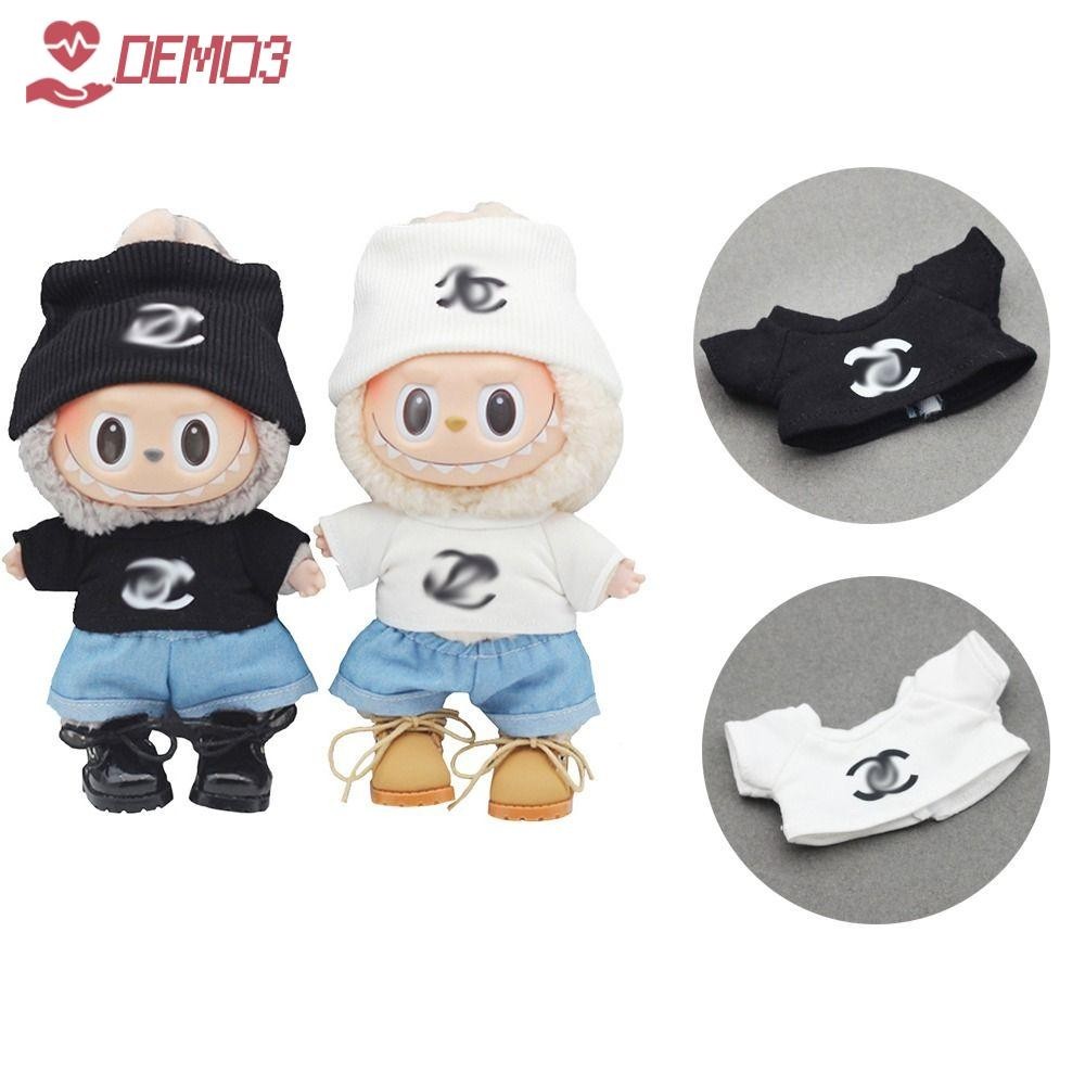 Demo3 เสื้อผ้าตุ๊กตา Labubu แฮนด์เมด|เครื่องประดับตุ๊กตา, Labubu Time To Chill Filled Cotton Doll Cos ของขวัญตุ๊กตาทํามือเสื้อผ้าสําหรับ 17 ซม. Labubu Doll