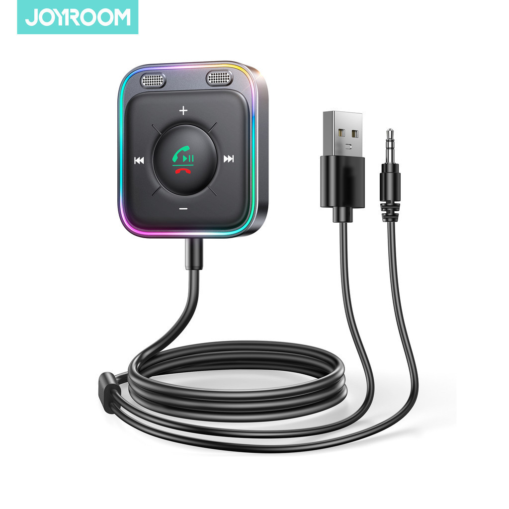 Joyroom รุ่น JR-CB3 บลูทูธติดรถ Car Bluetooth Wireless แบบมีสายในตัวเชื่อมต่อด้วย AUX