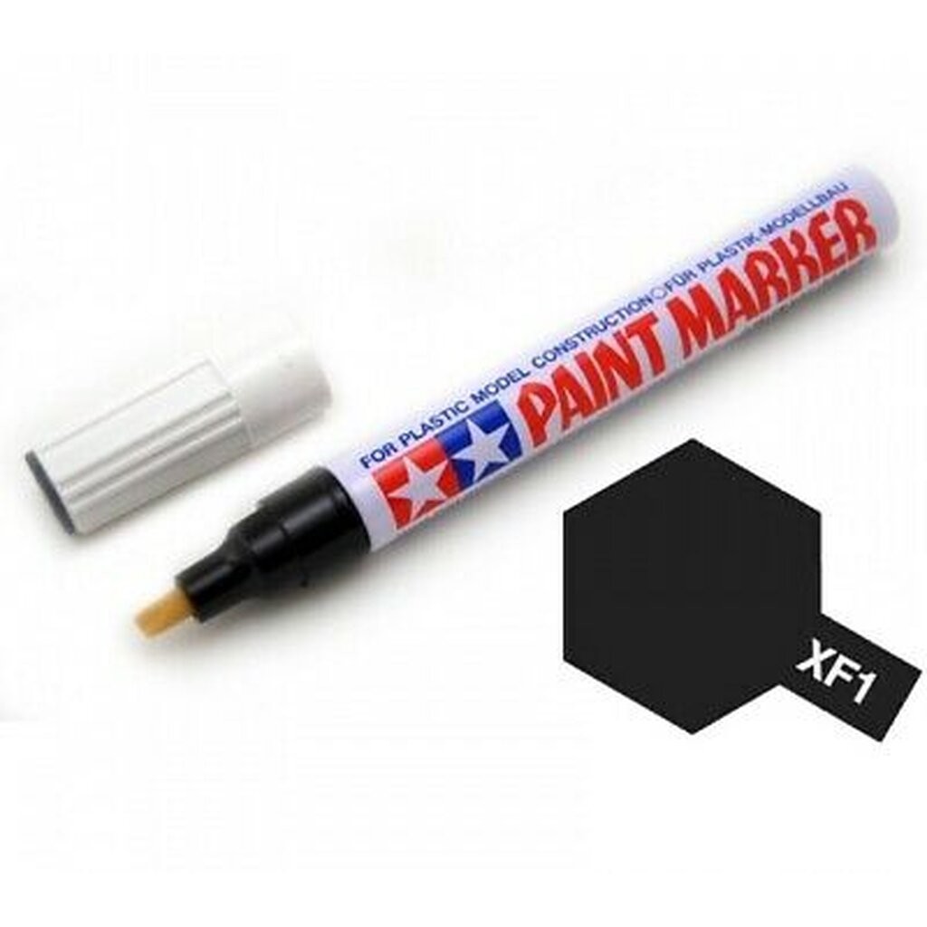 tamiya 89301 paint marker enamel XF-1 flat black (สีดำสูตรอินาเมล ไม่เงา)