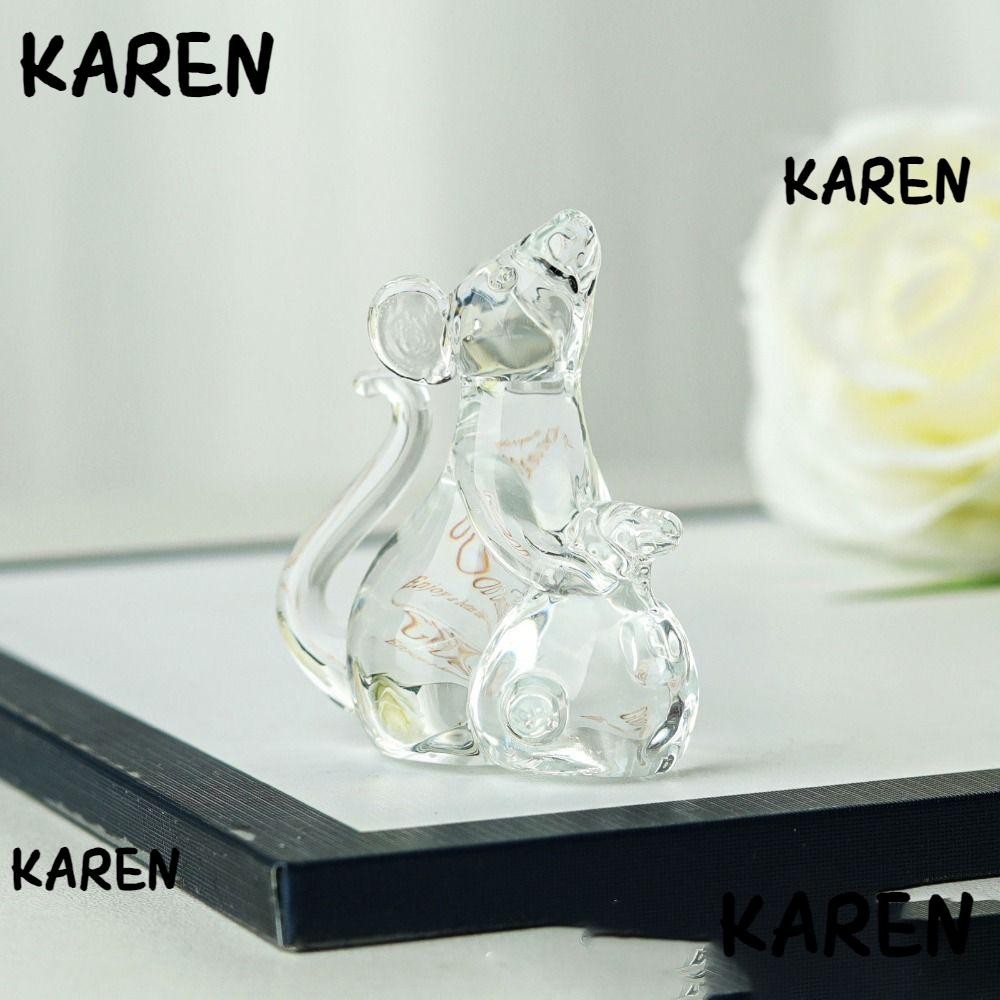 เครื่องประดับหนูคริสตัล KAREN ของแต่งบ้านคริสตัลหนู และอุปกรณ์เสริม ความสวยงาม เอาใจ เครื่องประดับหนูหลากสี บ้าน