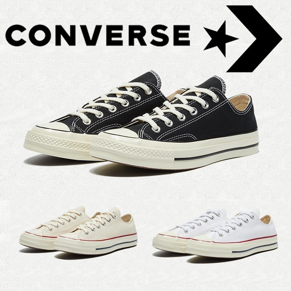 Converse 1970s classics รองเท้าผ้าใบนักเรียนเชือกผูกรองเท้าผ้าใบแท้ดั้งเดิมพื้นยาง unisex แจกถ