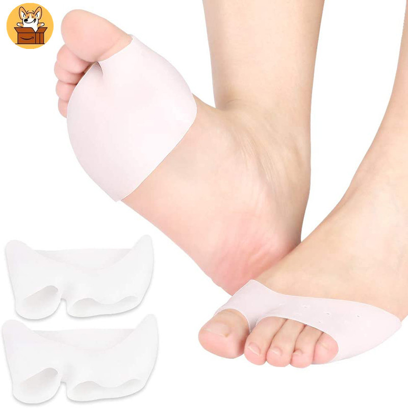 Am-az2pcs ซิลิกาเจล Forefoot Pad Metatarsal Pads สําหรับเท้าเบาหวานและ Mortons Neuroma แคลลัส Blisters ป้องกันปวดเท้าบรรเทา